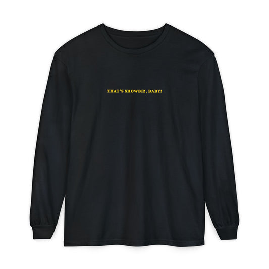That's Showbiz, Baby! Longsleeve Shirt - Black/Yellow